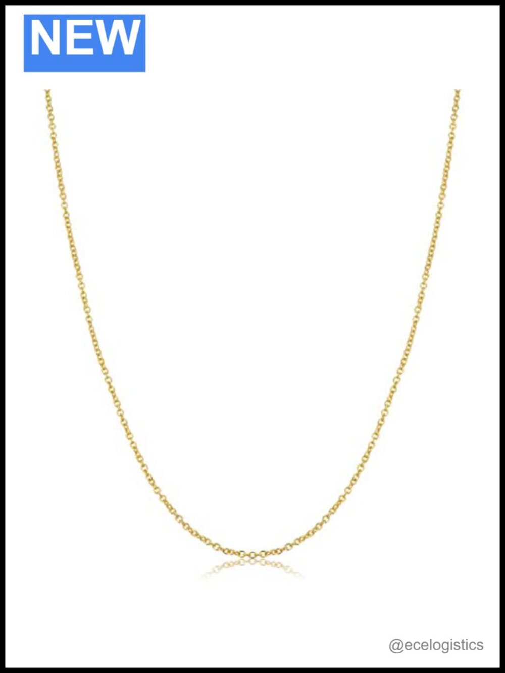 14k Gold Filled Cable Chain Necklace 20 Inch Gift for Her